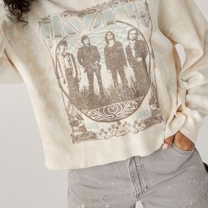 Daydreamer The Doors 1968 Cropped Thermal Long Sleeve Tee